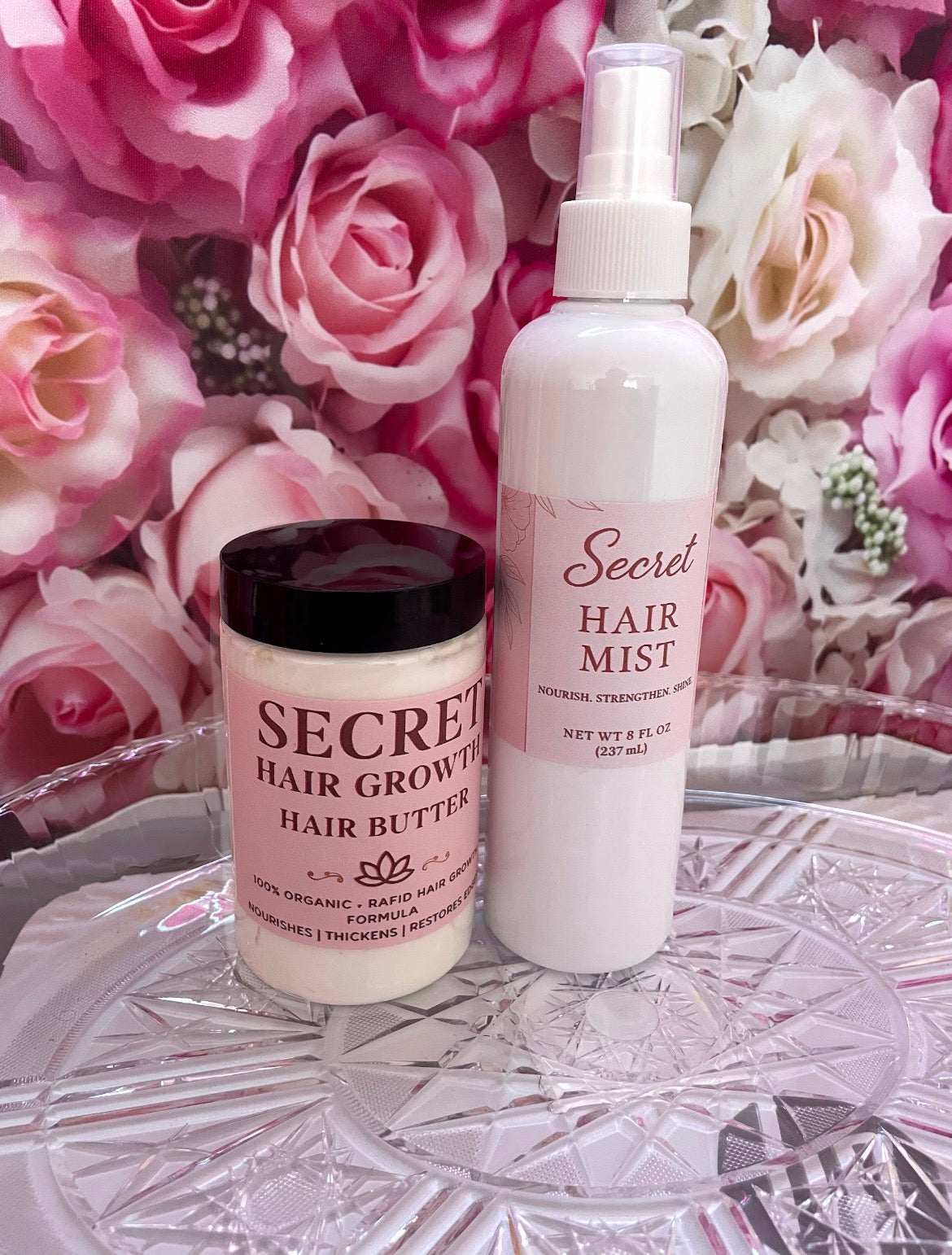 Secret hair butter and spray